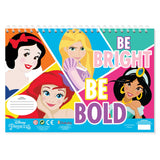 Disney Princess Coloring Pages With Stencil And Sticker Vel