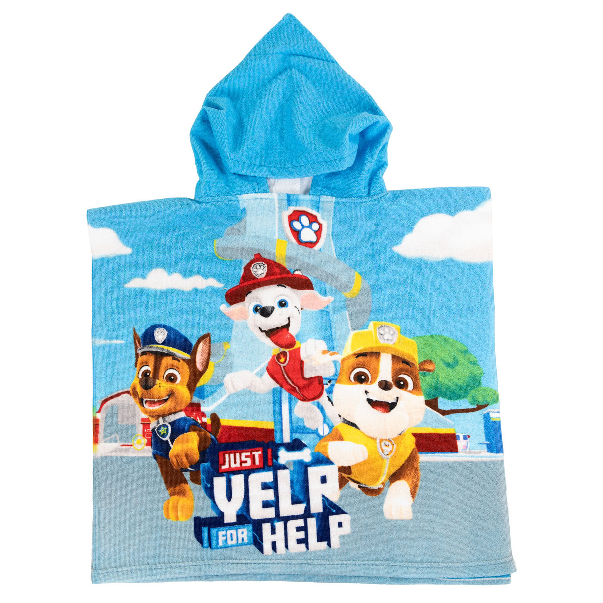 Paw patrul poncho 100% Polyester 55x110cm