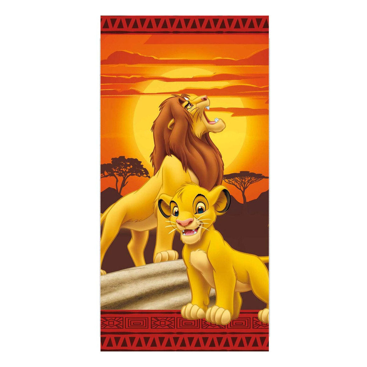 Strandhåndklæde Lion King, 70x140cm