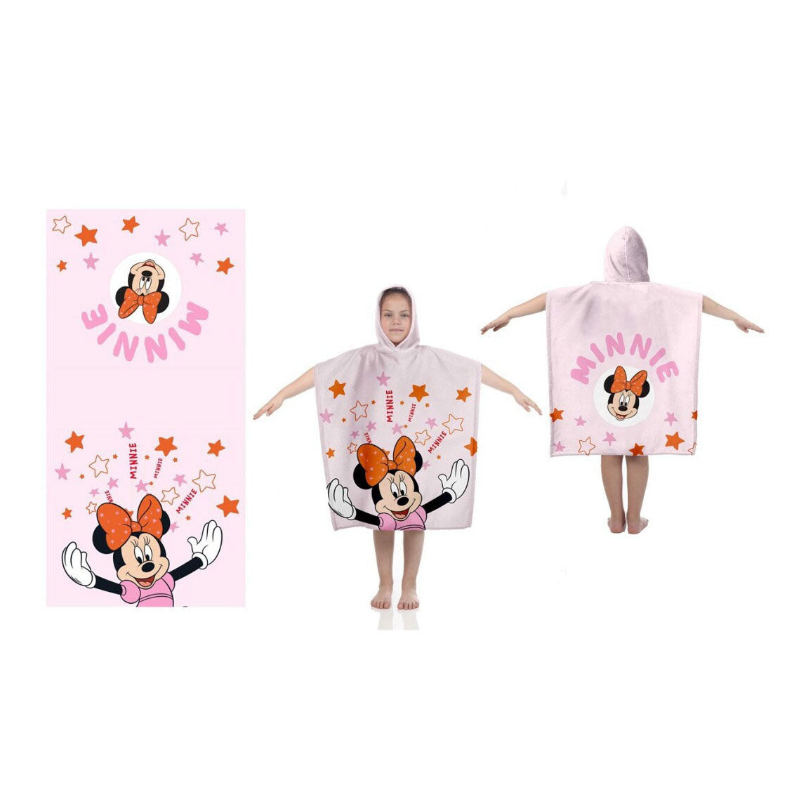 Disney Minnie Mouse Poncho, 60x120 cm