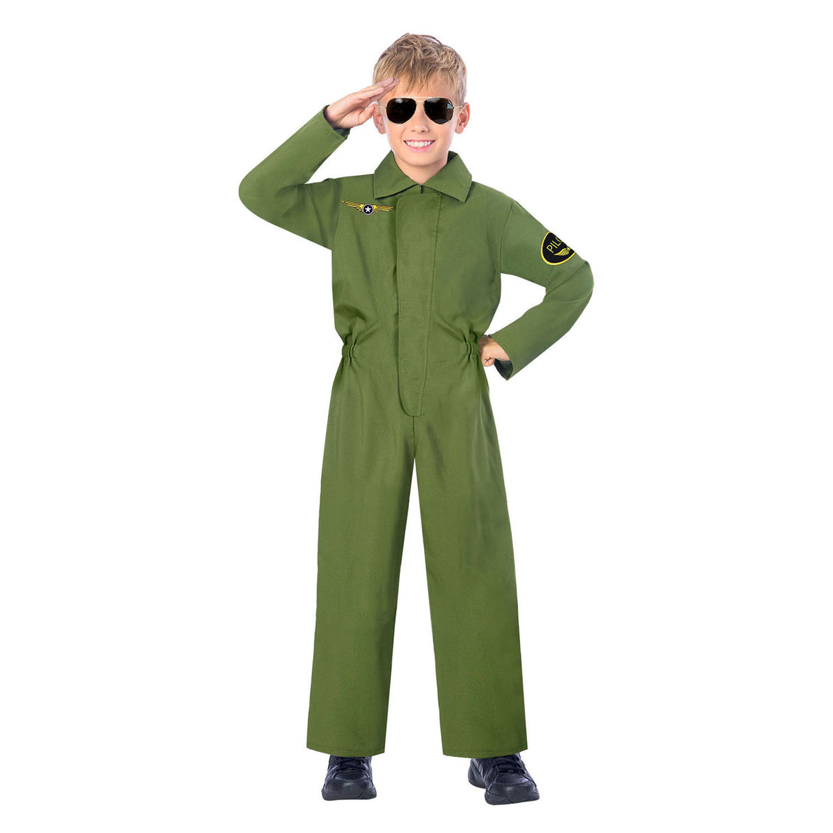 Børns kostume jumpsuit pilot, 6-8 år gammel