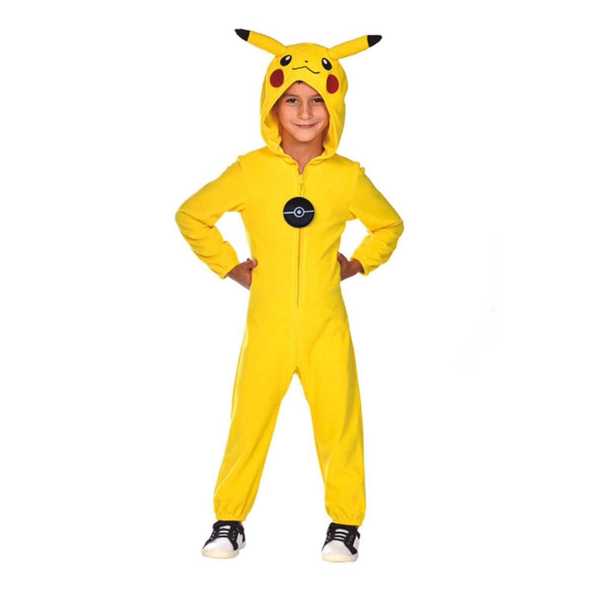 Disfraz de Pokémon para niños Pokemon Pikachu Onesie, de 4 a 6 años