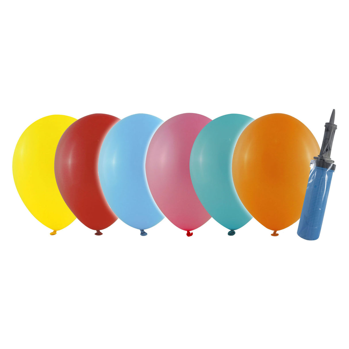 Party stars balloon pump with 6 balloons