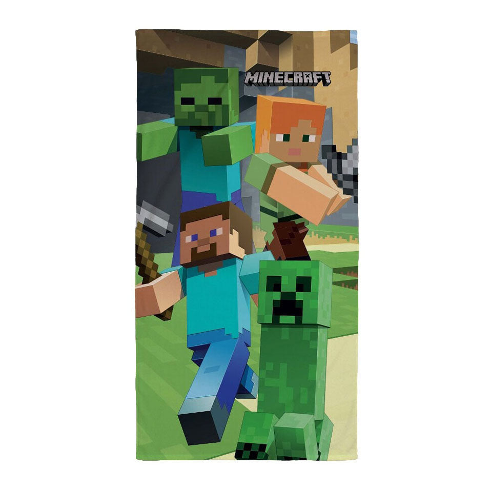 Serviette de plage Minecraft, 70x140cm