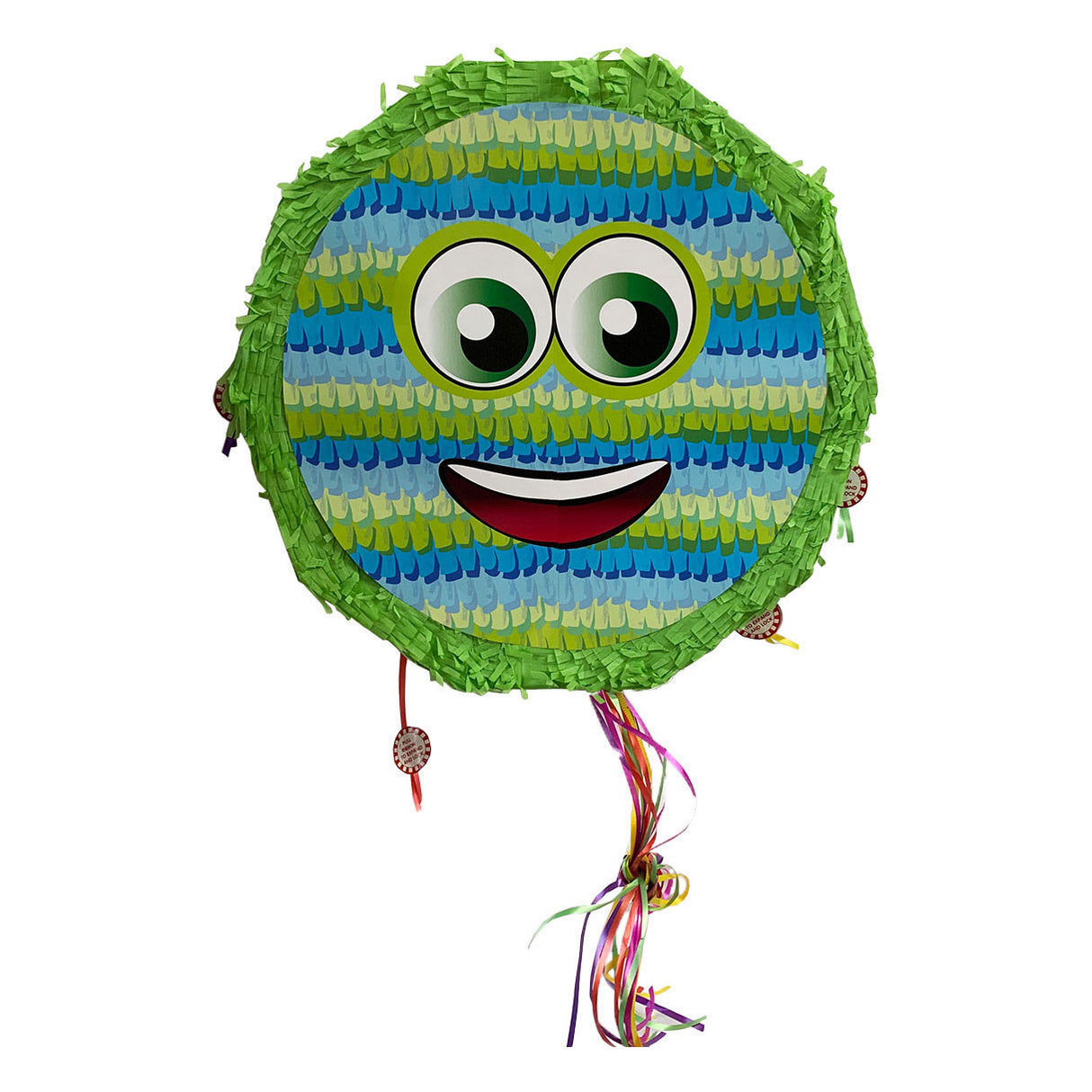 Pinata riant visage vert