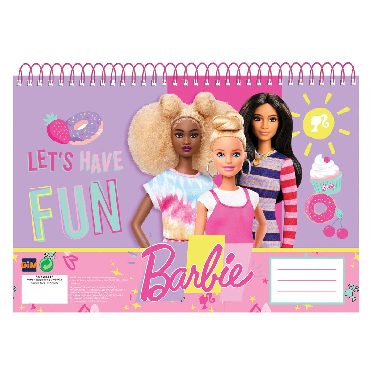 Barbie Drawing Block Barbie, 30 feuilles