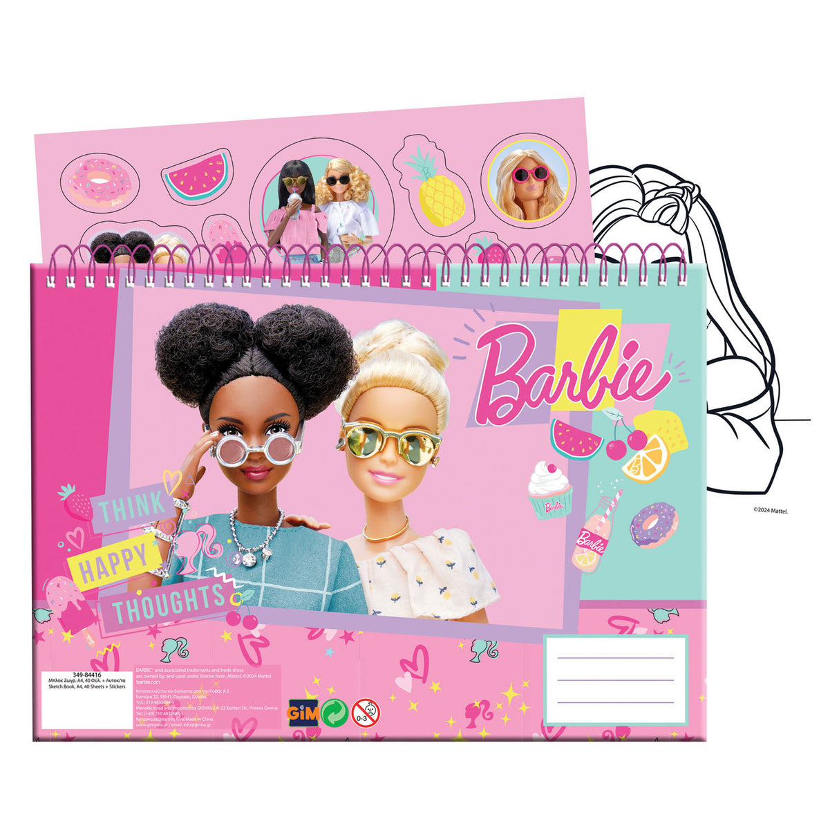 Barbie Drawing Block Barbie, 40 hojas incl.