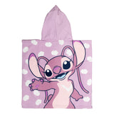Puch towel poncho stitch lilac 55x110cm