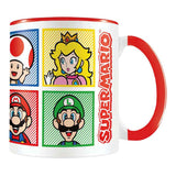 Conjunto de presente Super Mario - xícara, caneca e ímã