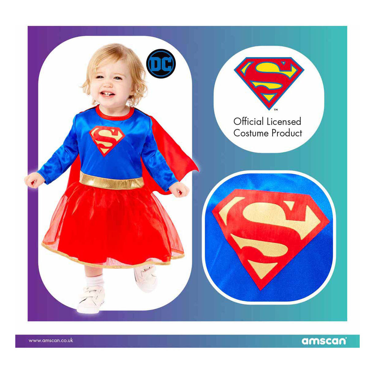 Supergirl kostiumas - 12-18 mėn
