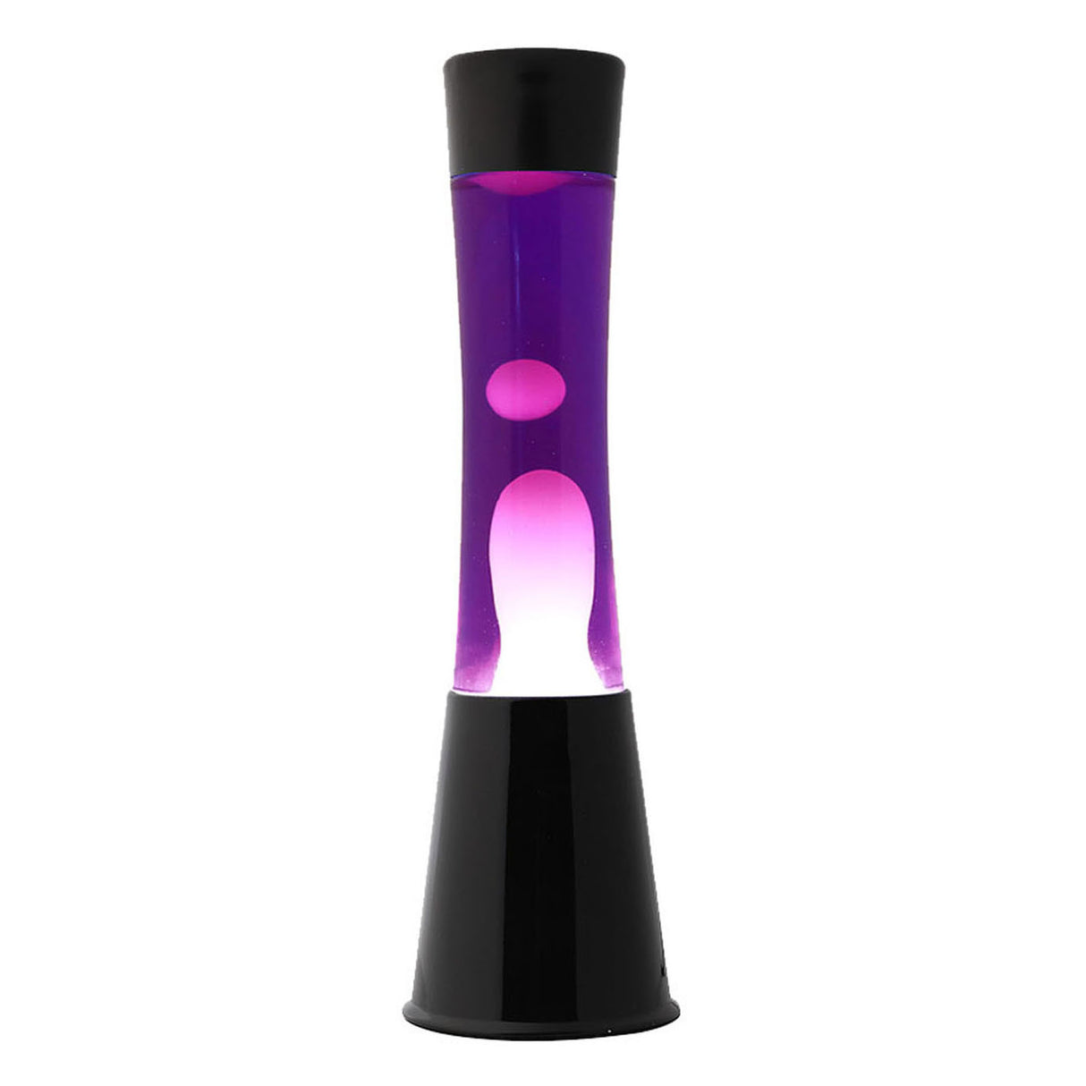 Lavalamp negro morado blanco, 40 cm