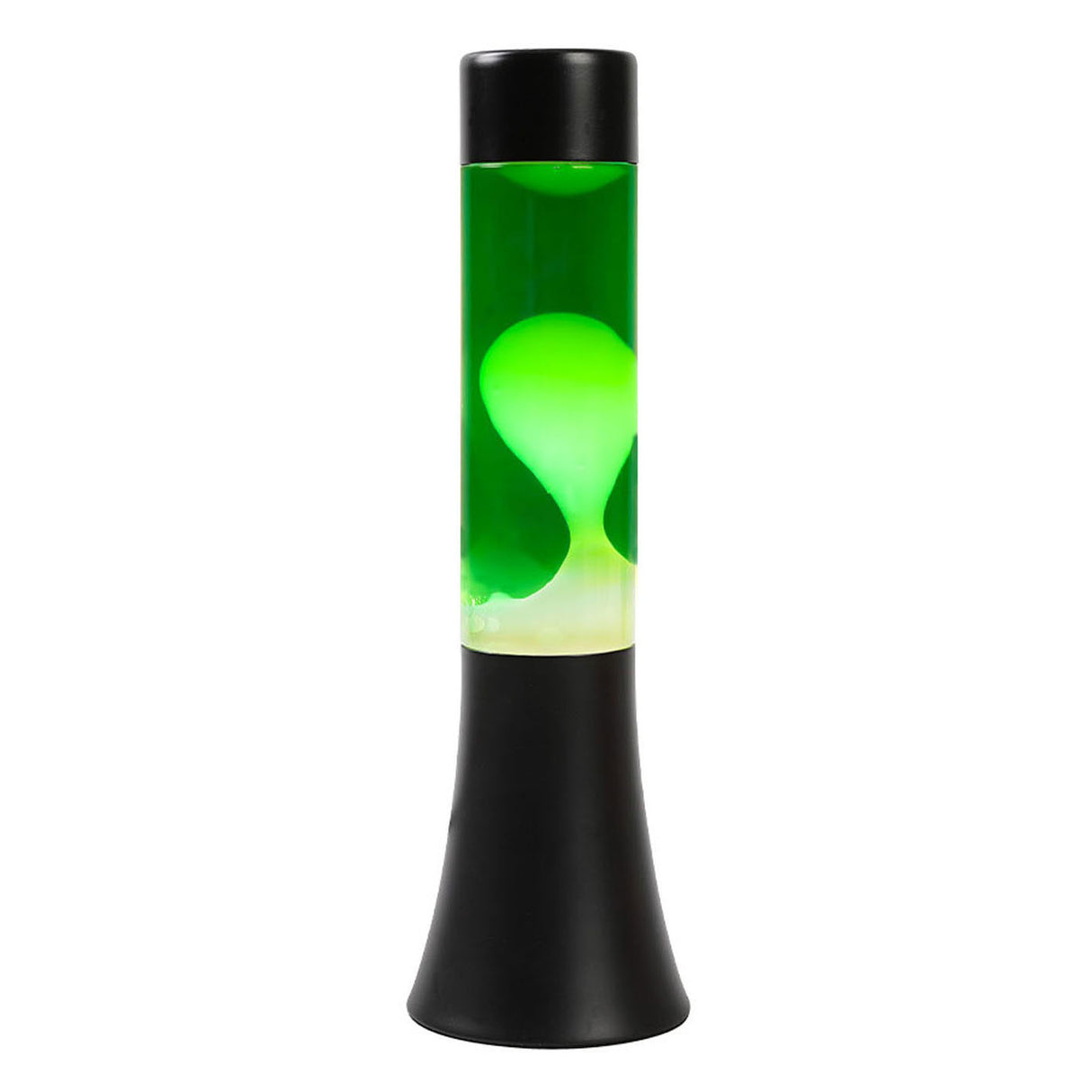 Lavalamp Zwart Groen Wit, 30cm