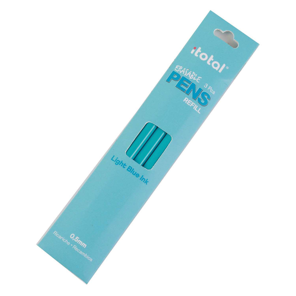 Itotal erasable ink refill light blue, 3 pcs.