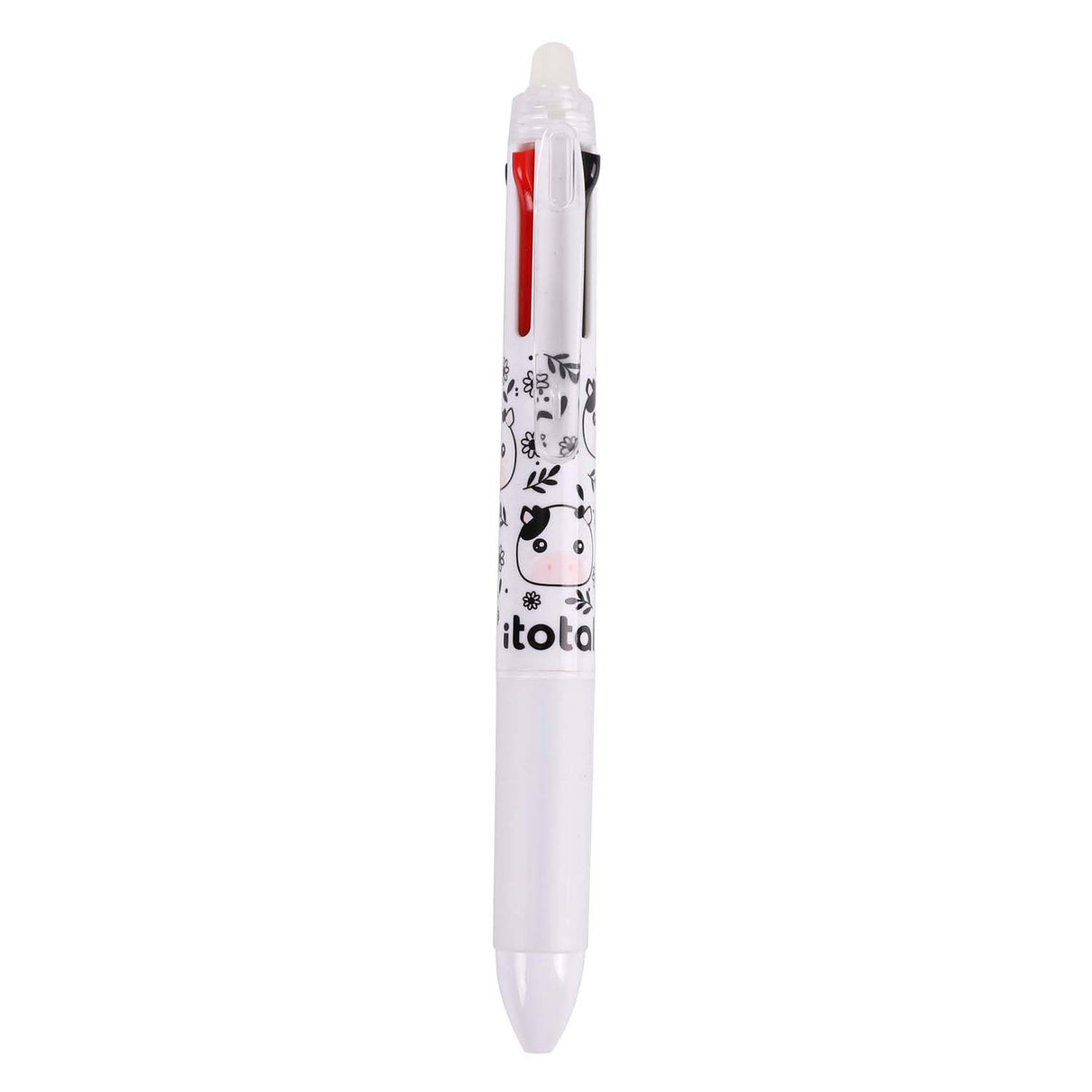 Itotal 4in1 erasable multicolor pen cow