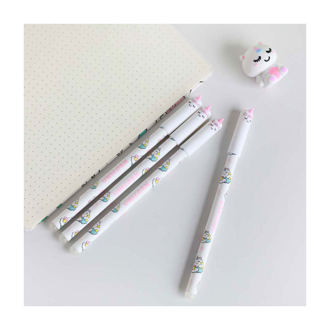 Itotal erasable ballpoint pen with unicorn cap