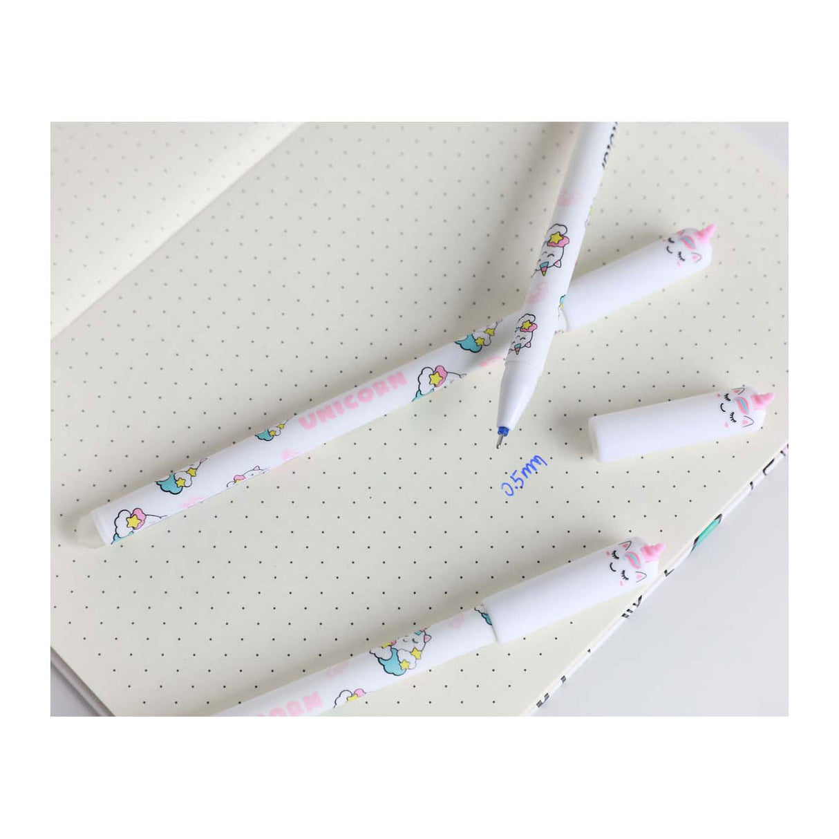 Itotal erasable ballpoint pen with unicorn cap