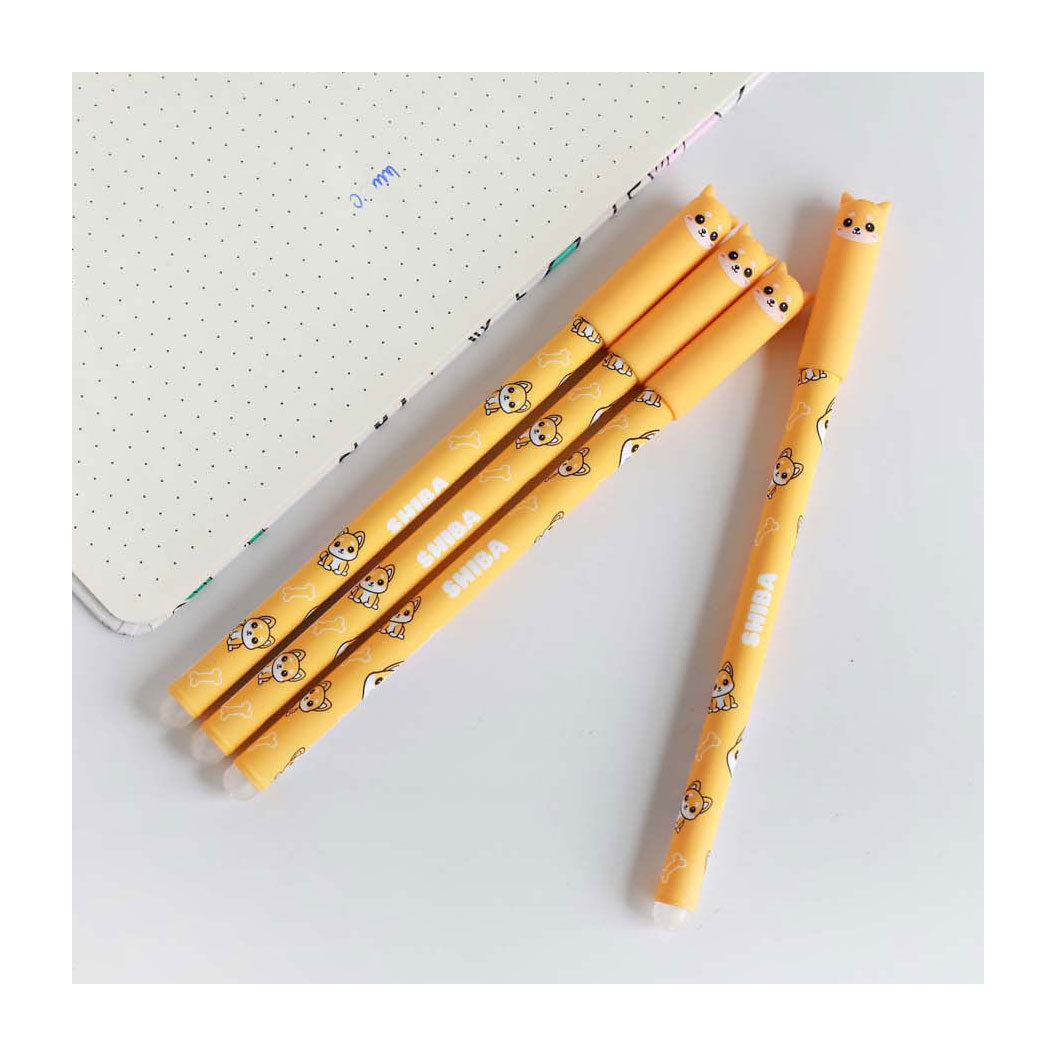 Itotal erasable ballpoint pen with shiba cap