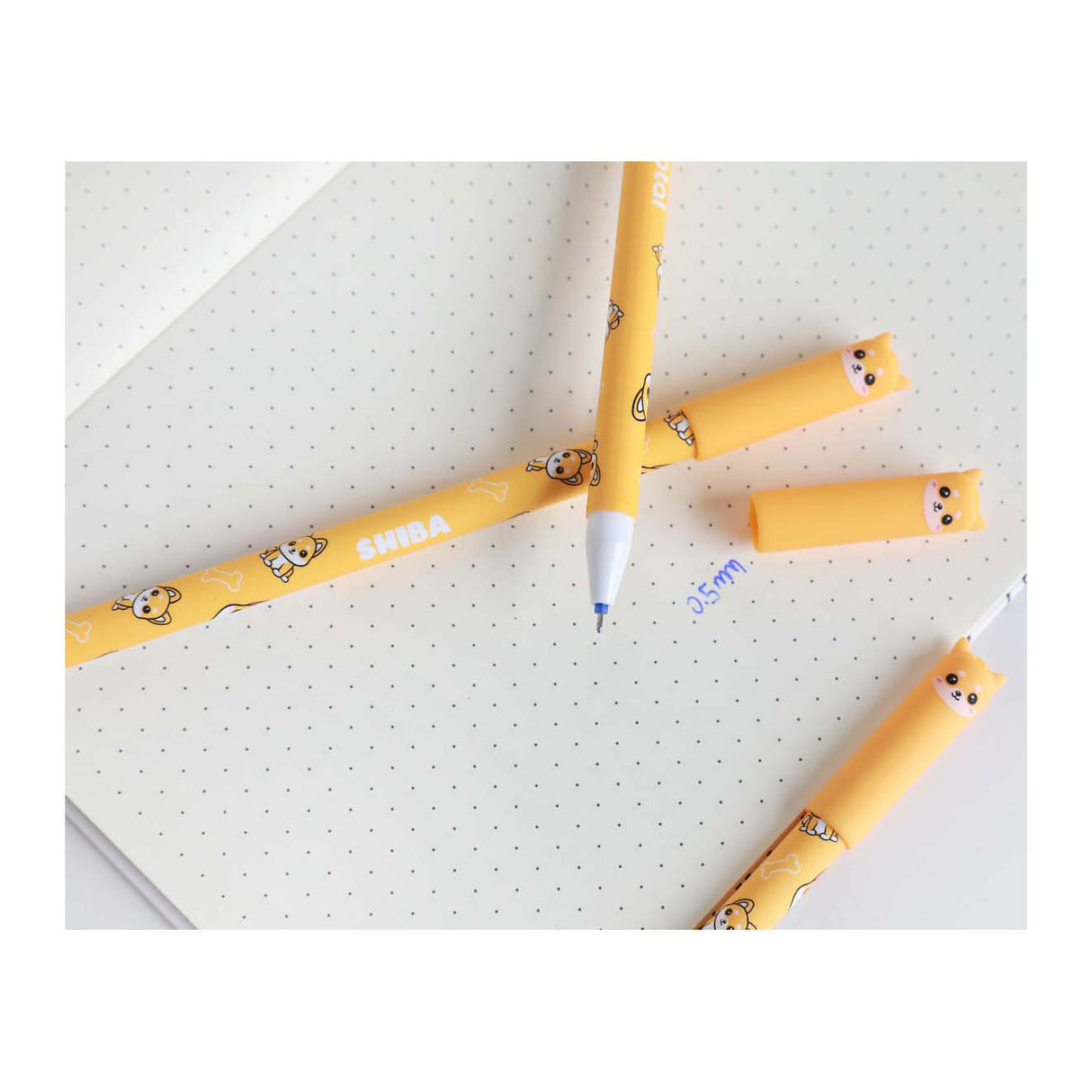 Itotal erasable ballpoint pen with shiba cap