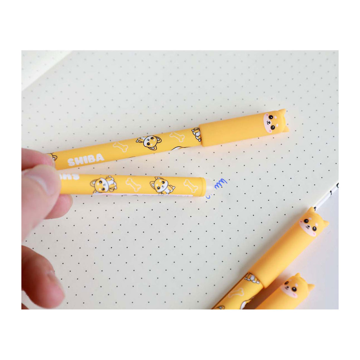 Itotal erasable ballpoint pen with shiba cap