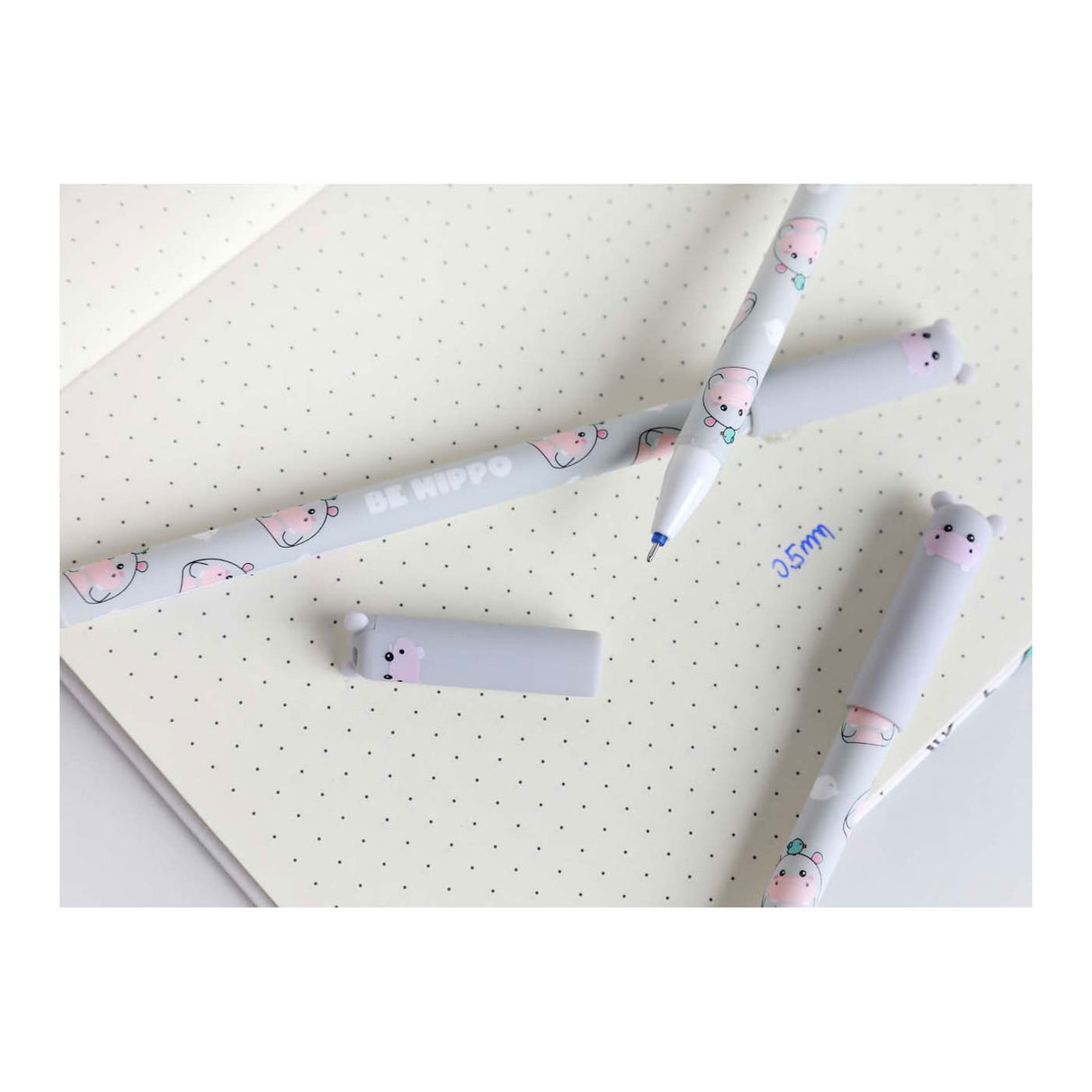 Itotal erasable ballpoint pen with hippo cap