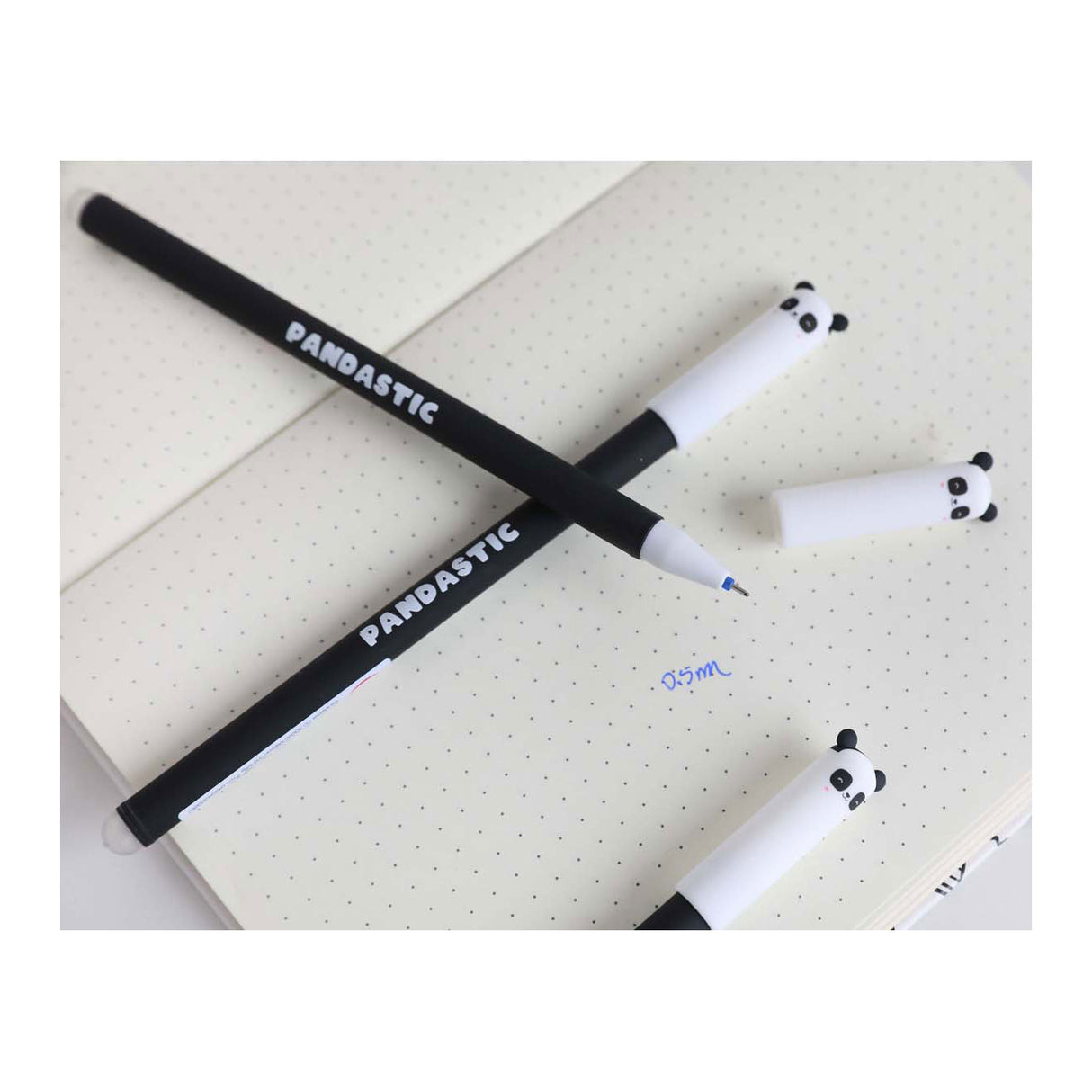 Itotal erasable ballpoint pen with panda cap
