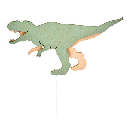 De tjalle e jaspe - luminária de parede dino t-rex - madeira