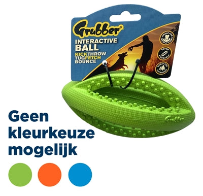 Glécklecht Hausdéier grubber interaktiv Rugbyball Mini Assorti