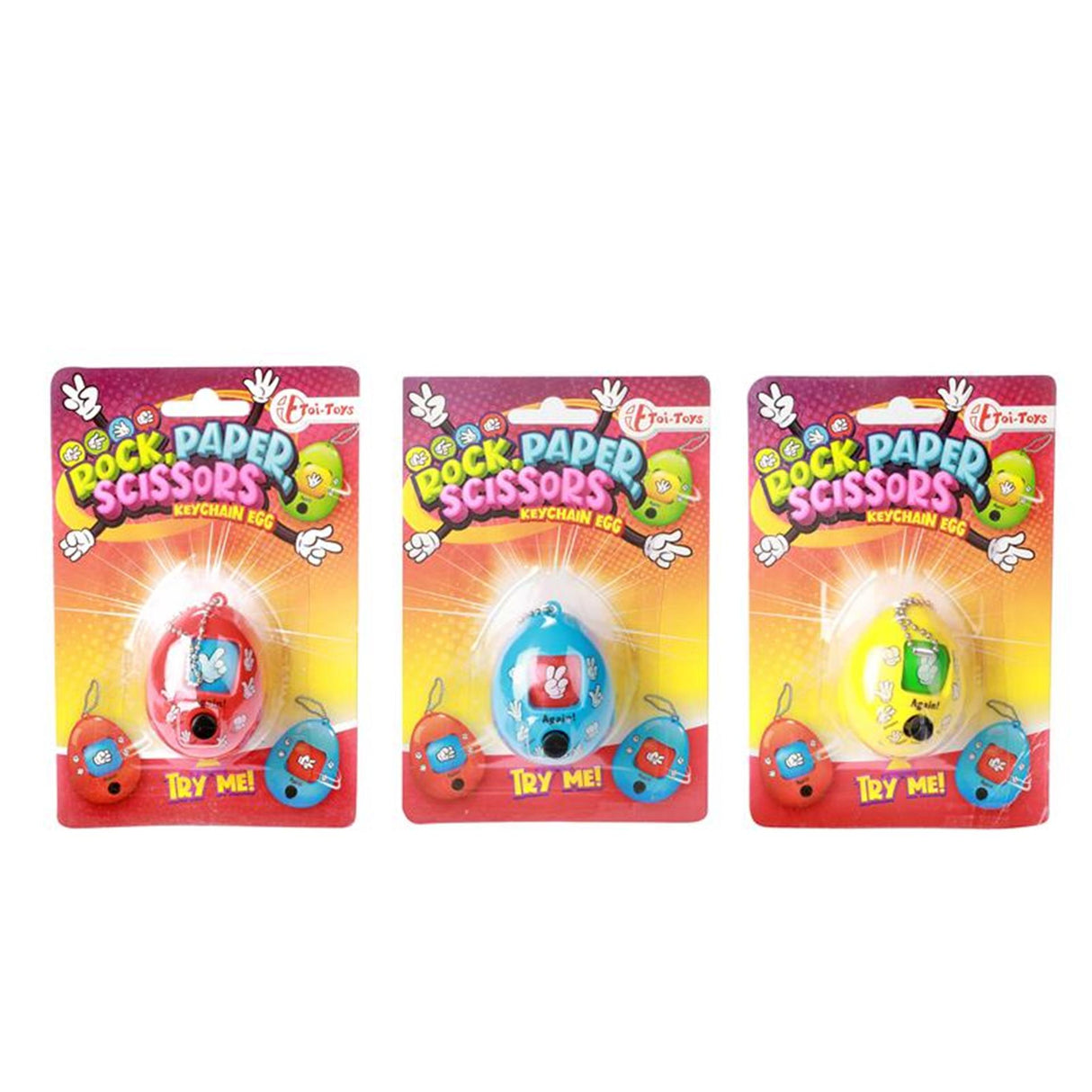 Toi-toys obesek za ključe kamen-škarje-papir