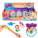 Toi-toys toi toys crazy putty slime rainbow with eraser in animal shape