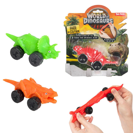 Rozciągliwy samochód dinozaura