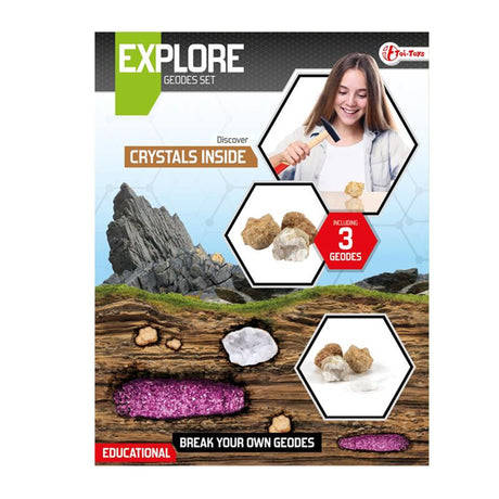 Toi-toys Toi toys tyrinėja lūžtančius geodus