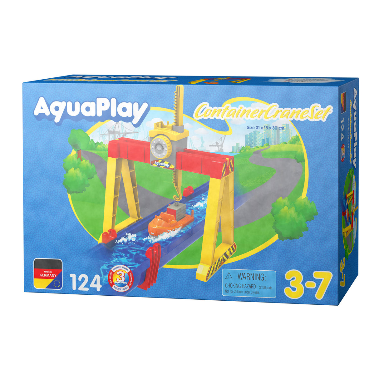 Aquaplay 124 - zestaw dźwigu kontenerowego