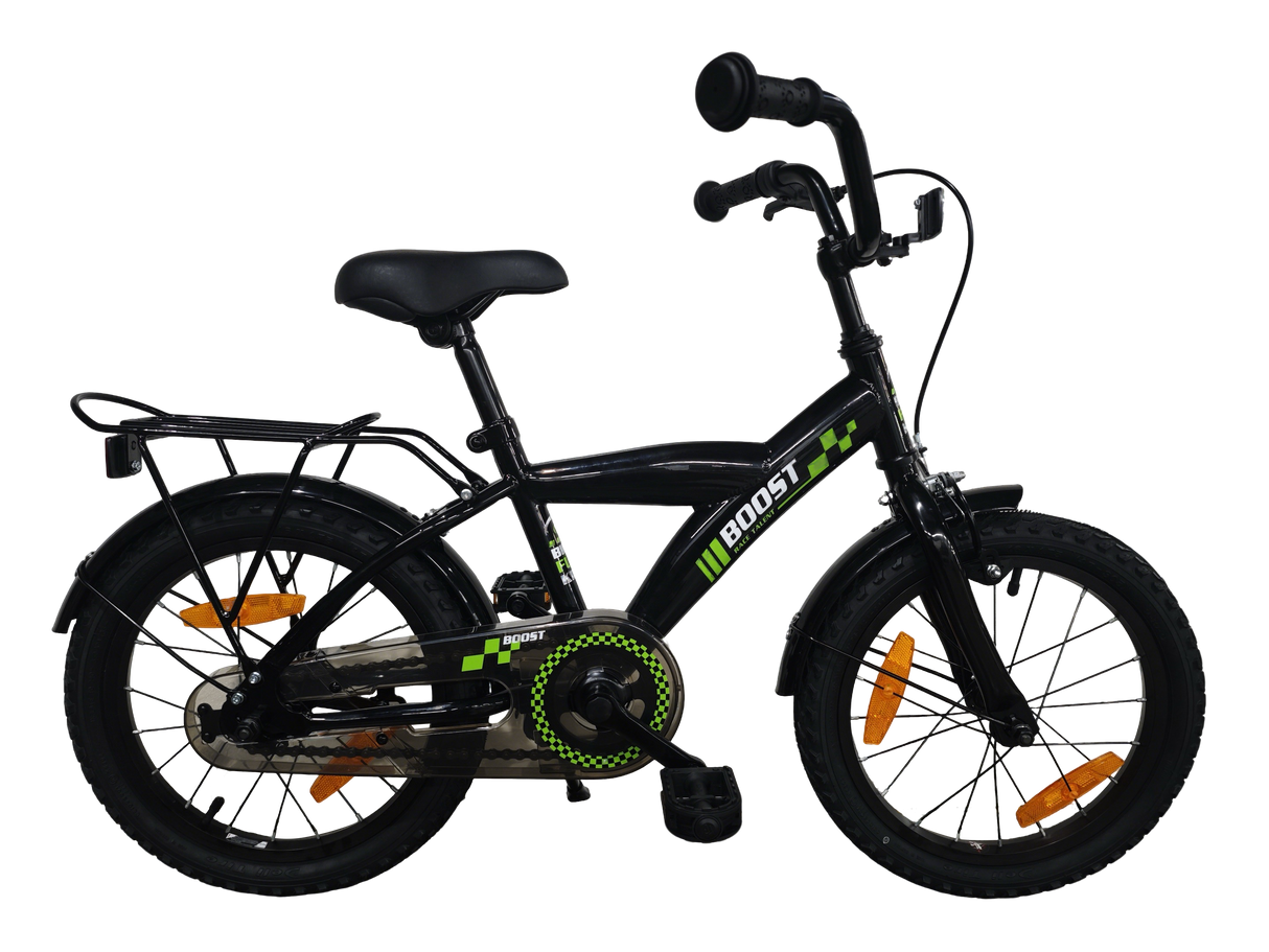 Bikefun bicicleta infantil boost 16 polegadas com cubo de freio - preto