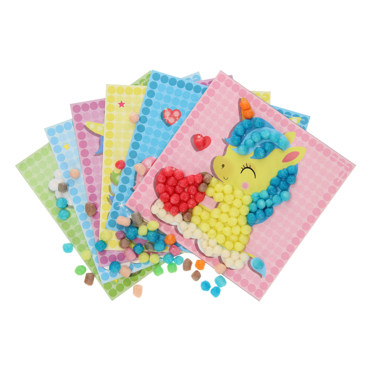 Playmais PlayMais Mosaic Kaarten Versieren Eenhoorn