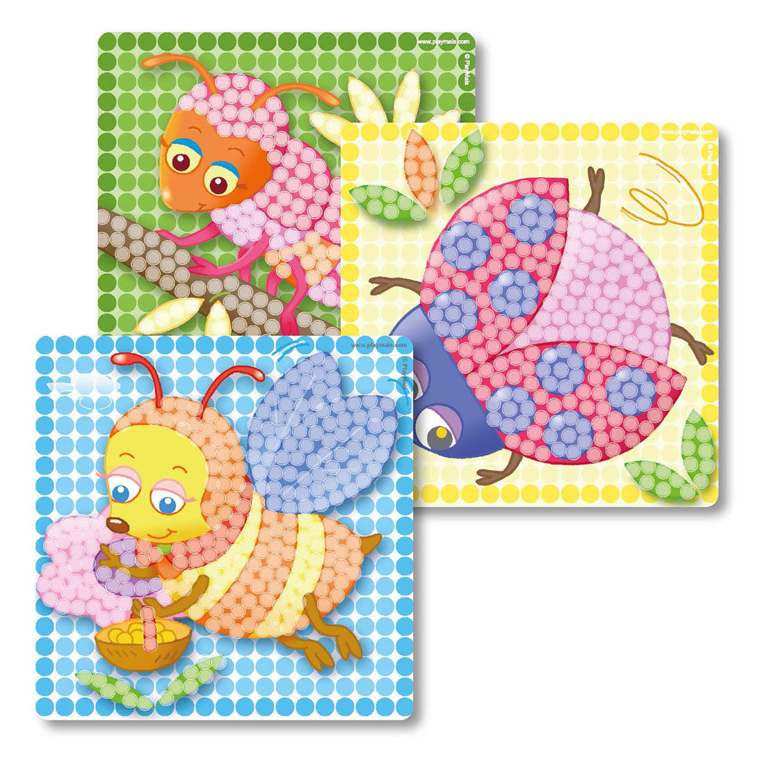 Playmais PlayMais Mosaic Kaarten Versieren Insecten