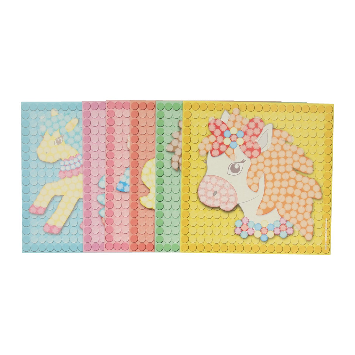 Playmais PlayMais Mosaic Kaarten Versieren Meisjes Set, 24st.