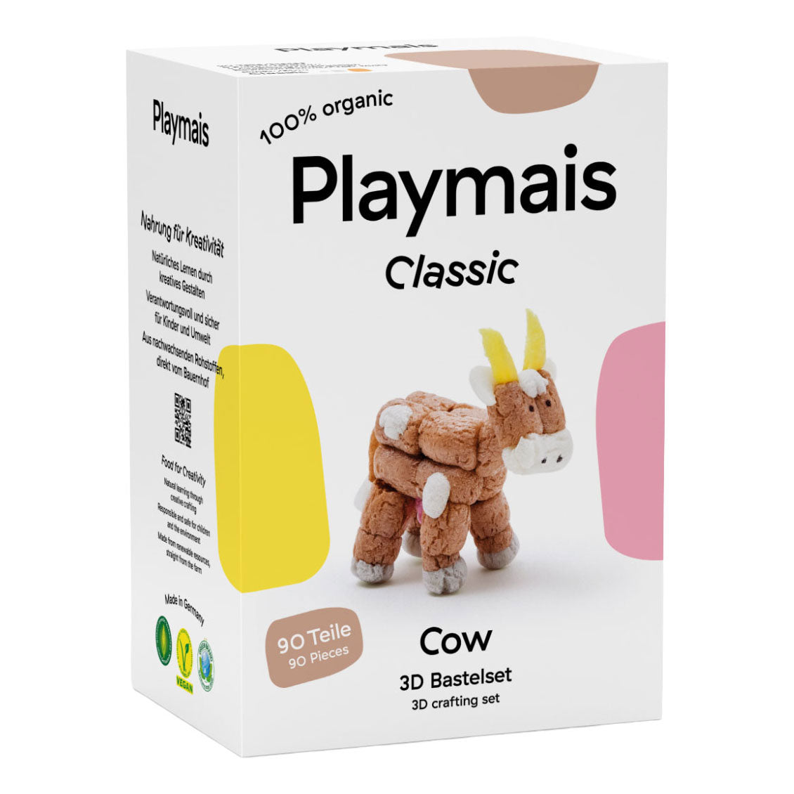 Playmais classic 3d cow - 90 pieces