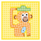 Playmais mosaic cards decorating zoo