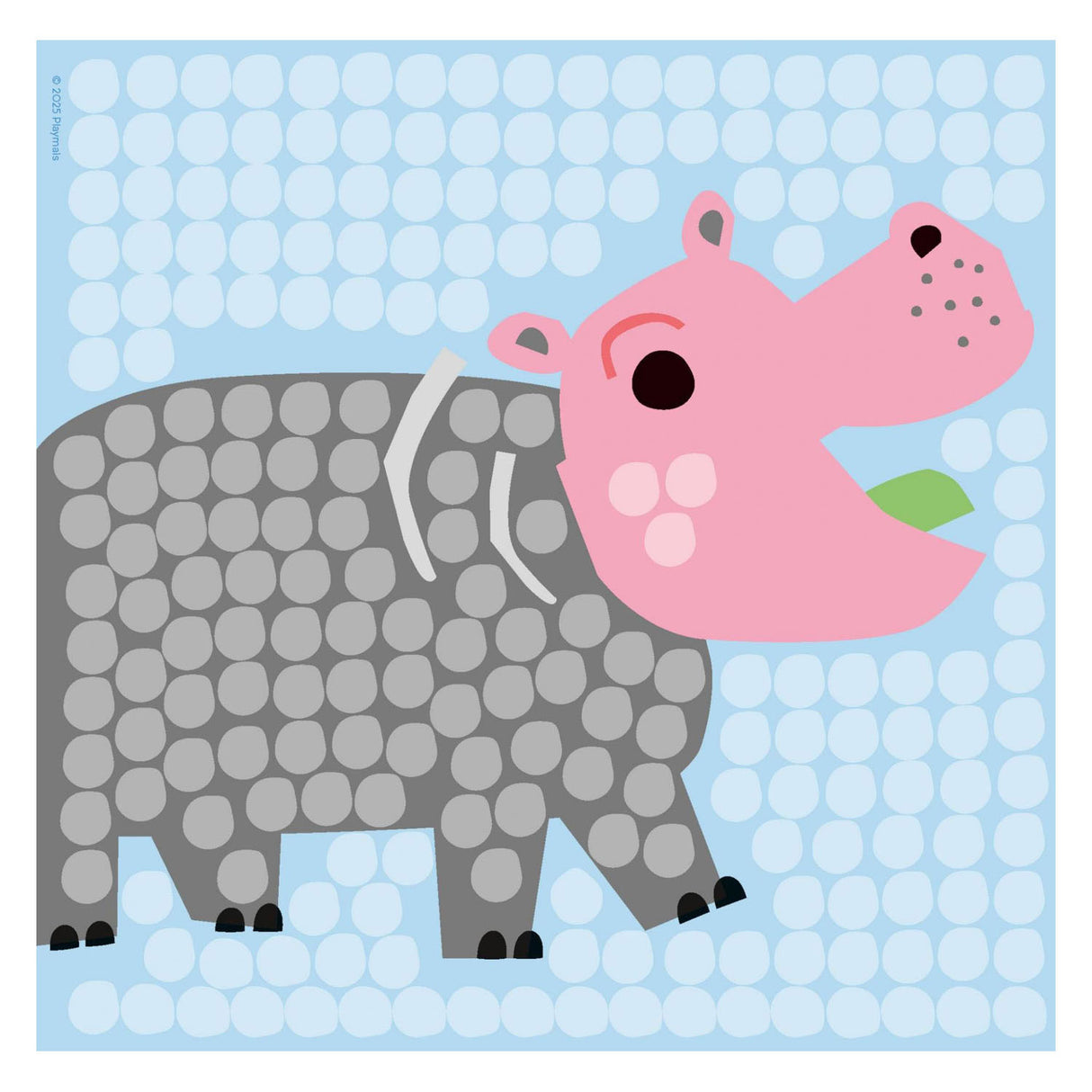 Playmais mosaic cards decorating zoo