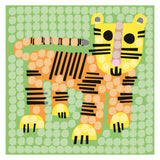 Playmais mosaic cards decorating zoo