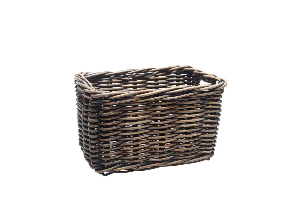 Kosz rowerowy Brisbane 23 litrów 39 x 27 cm rattan brąz