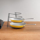 Metaltex canyon frying pan rack 25x27xh23cm matte black