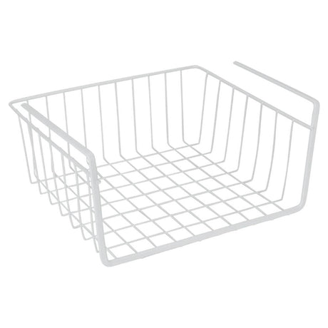 Metaltex hengende kurv 30x26x14 cm hvit metall