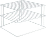 Metaltex Silo Eckschaf Rack 2 Schichten wäiss