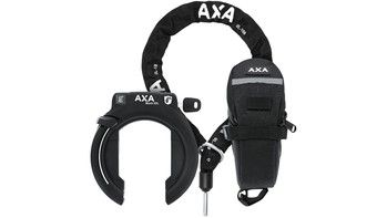 Axa XXL Black Ring Lock + Saddle Bag + ULC100 halskjede