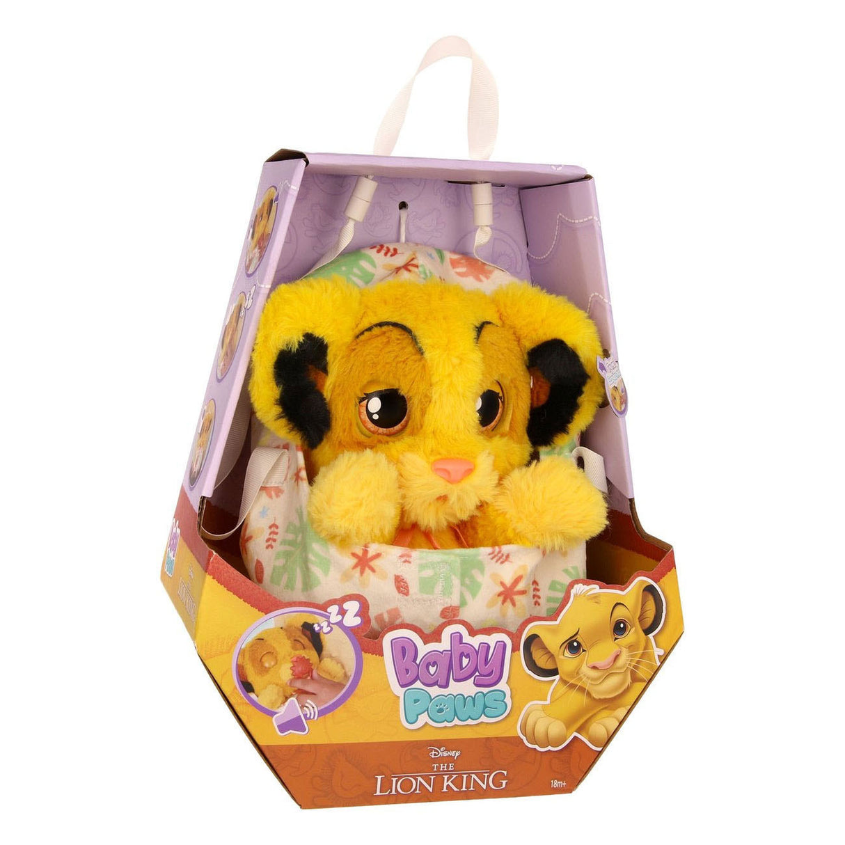 Spectron baby paws simba interactive cuddly toy - 20cm