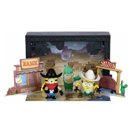 Älgleksaker minions monster - stor studioyta med 2 filmstudior - inkl. 6 minions figurer