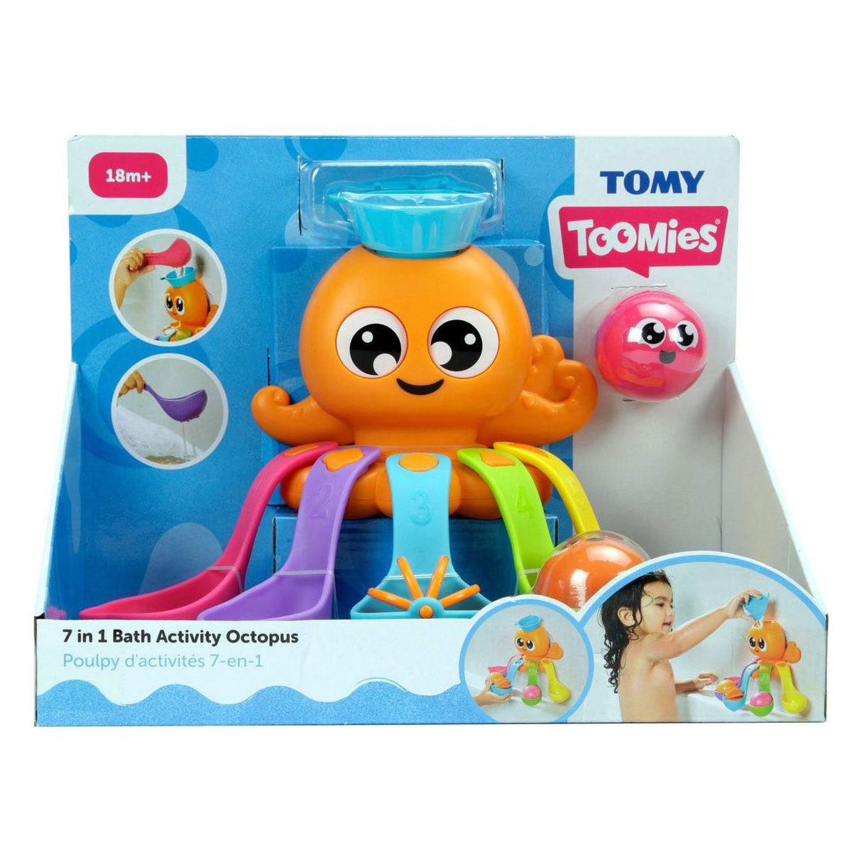 7-in-1 activity octopus for the bath