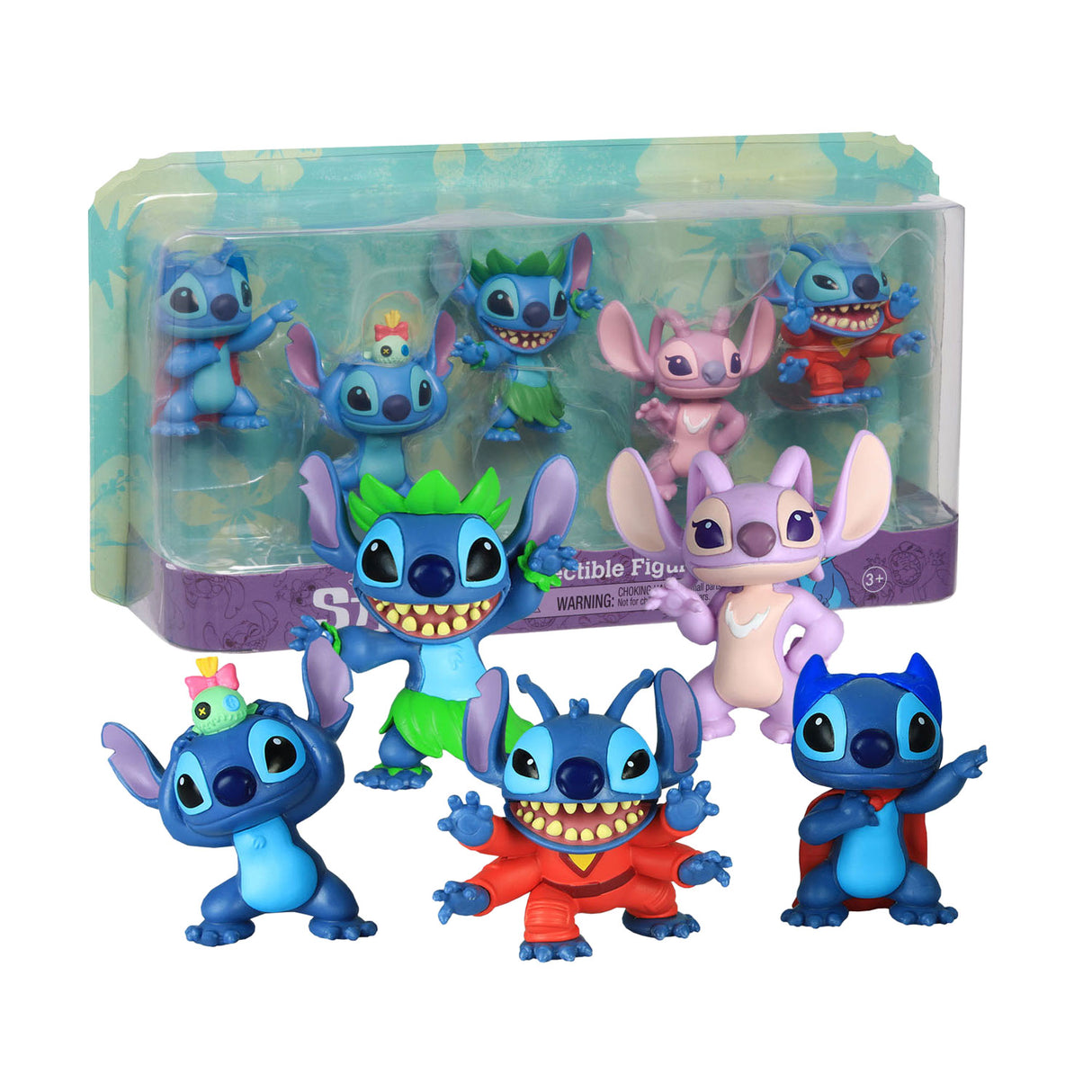 Spectron Disney Stitch - Ensemble de 5 figurines de jeu