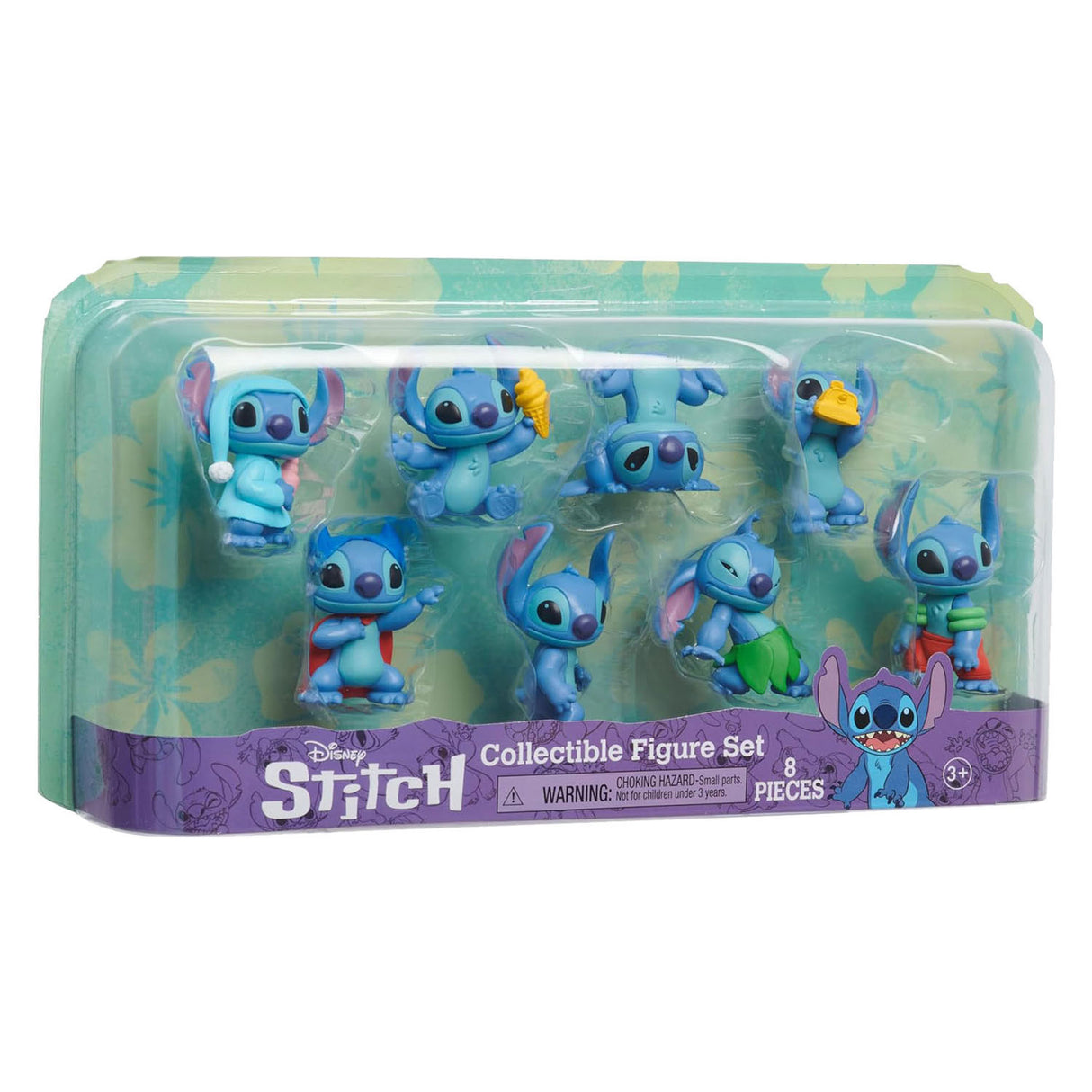 Disney Stitch Set med 8 Play Figures